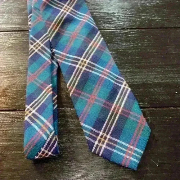 Pendleton vintage 100% wool tartan plaid tie - Picture 1 of 4